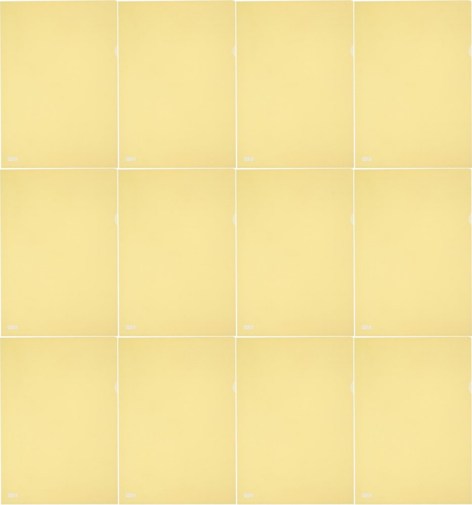 12x Ofertówki groszkowe Office Depot,"L", A4, 145μm, 25 sztuk, żółty