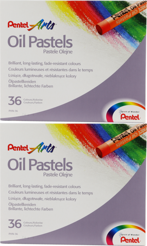 2x Pastele olejne Pentel, 36 kolorów