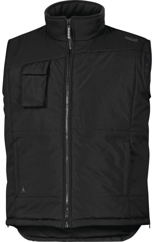 Bezrękawnik ocieplany Delta Plus FIDJI2, rozmiar L, czarny