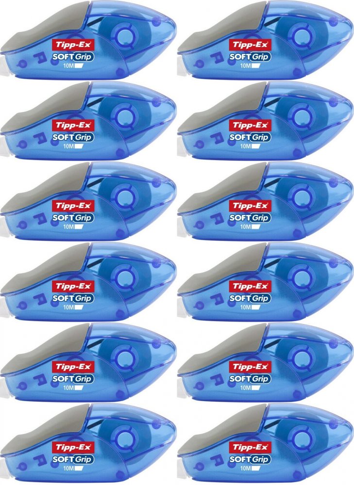 12x Korektor w taśmie Tipp-Ex Soft Grip, 4.2mmx10m