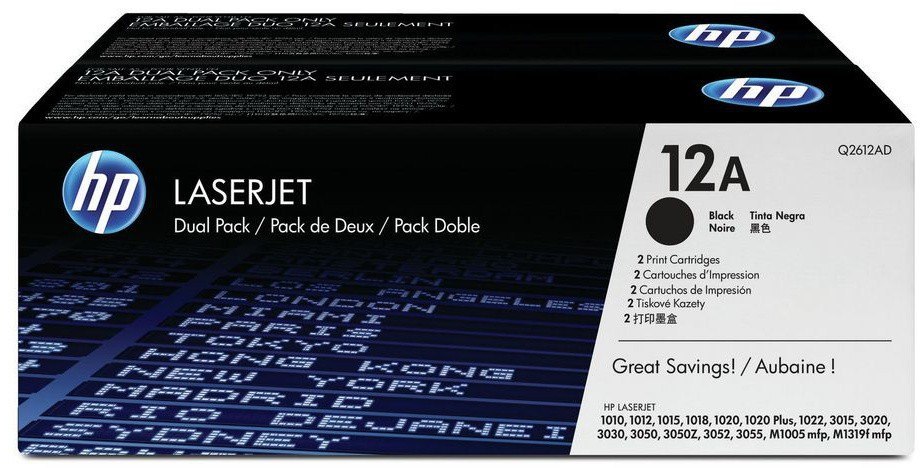 Toner HP 12A (Q2612AD), 2x2000 stron, 2 sztuki, black (czarny)