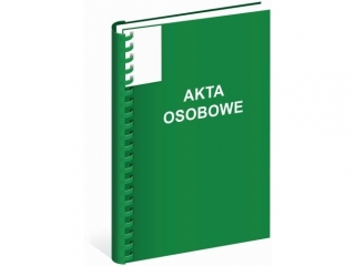 Teczka do akt osobowych Interdruk, A4, 350g/m2, zielony