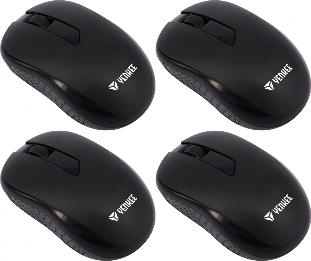 4x Myszka bezprzewodowa Yenkee YMS 002BK mouse WL Logic, optyczna, czarny
