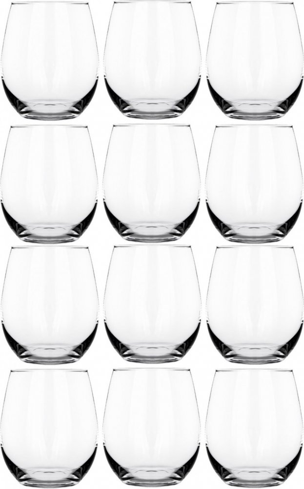 2x Szklanki niskie Altom Design Diamond, 390ml, szkło, 6 sztuk, przezroczysty