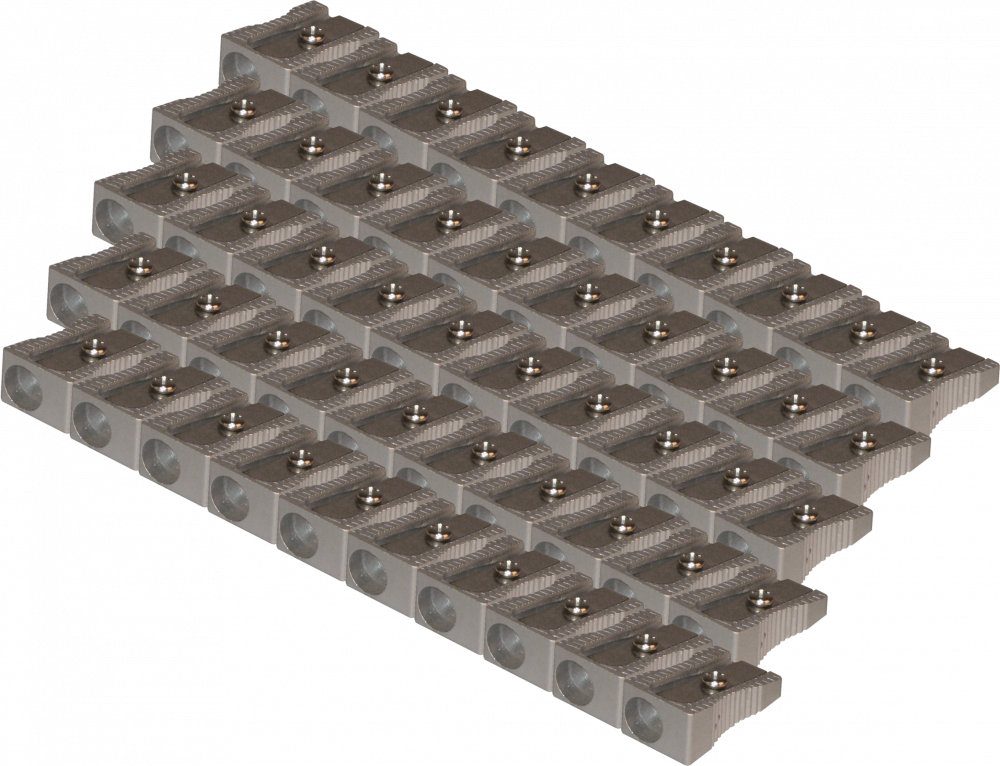 50x Temperówka Viking, aluminium, 1 otwór, srebrny