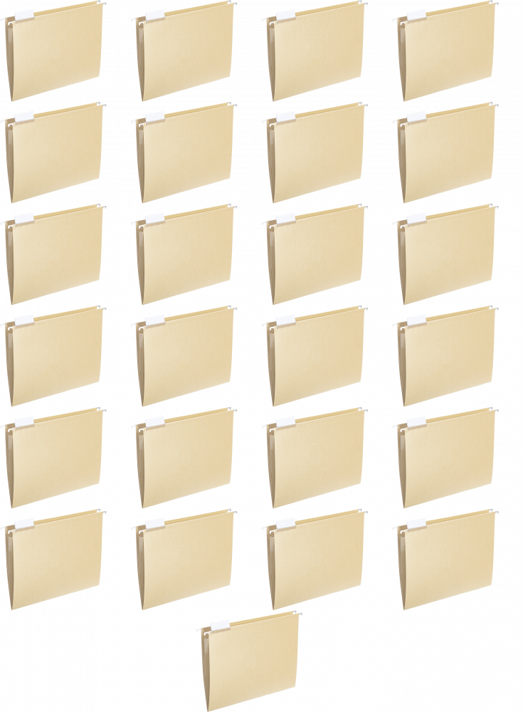 25x Teczka zawieszkowa kartonowa Spiral Universal II, A4, do akt osobowych, 230g/m2, beżowy