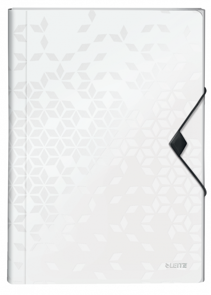 Teczka z przegródkami Leitz Wow, A4, 6 przegródek, biały