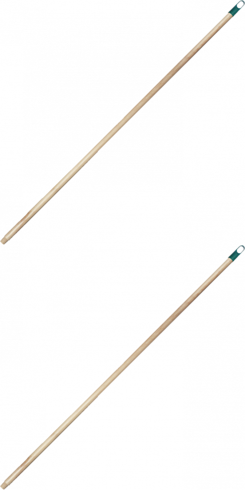 2x Kij drewniany do mopa lub miotły York, 130cm, brązowy