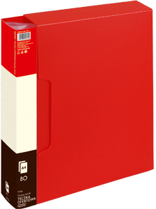 Album ofertowy Grand 9008A, A4, 80 koszulek, czerwony