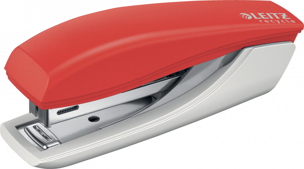 Zszywacz mini Leitz NeXXt Recycle, do 10 kartek, czerwony