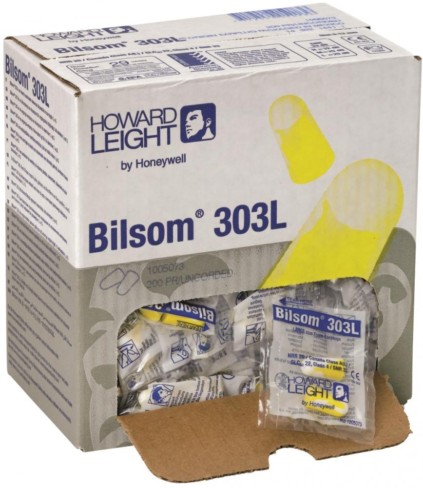 Zatyczki do uszu Honeywell 303L, 33dB, 200 par (200x2 sztuki), żółty