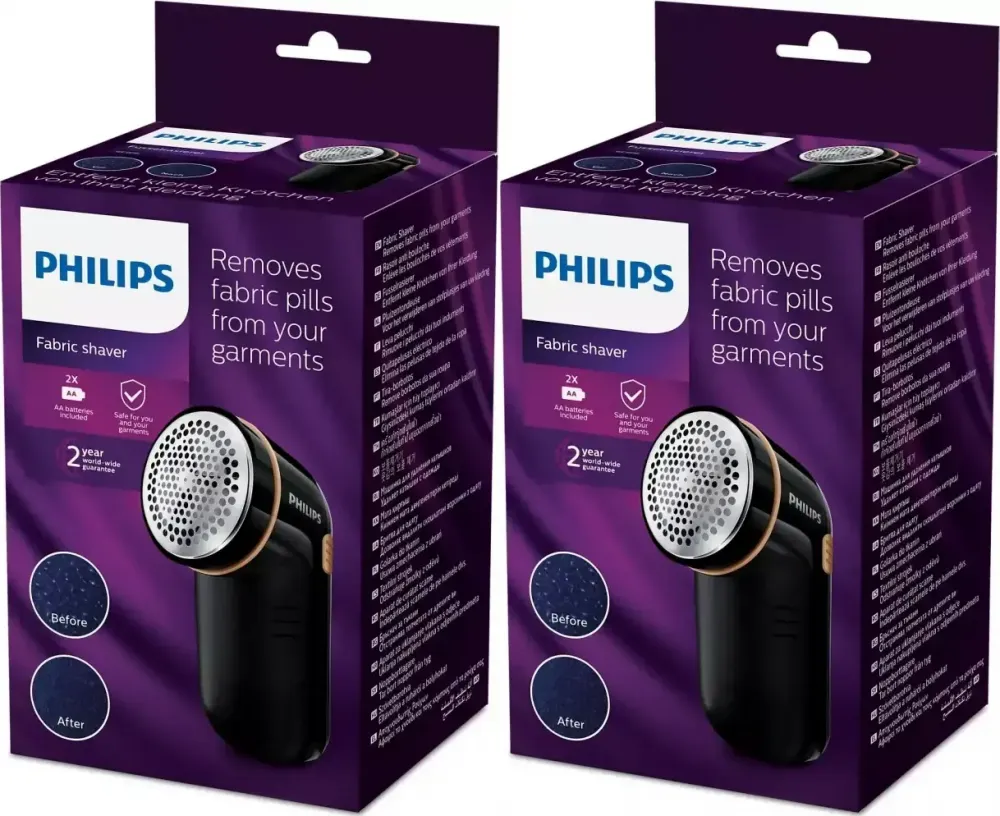 2x Golarka do ubrań Philips GC026/80, czarny