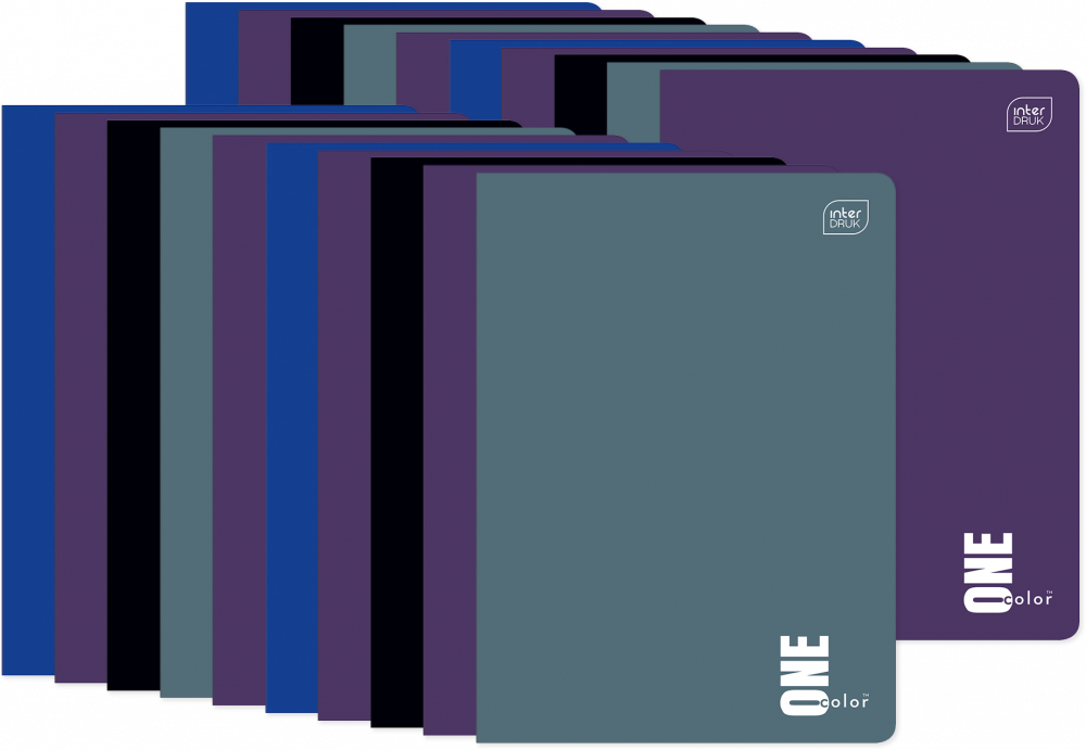 20x Zeszyt w kratkę Interdruk UV One Color, A5, 60 kartek, mix kolorów