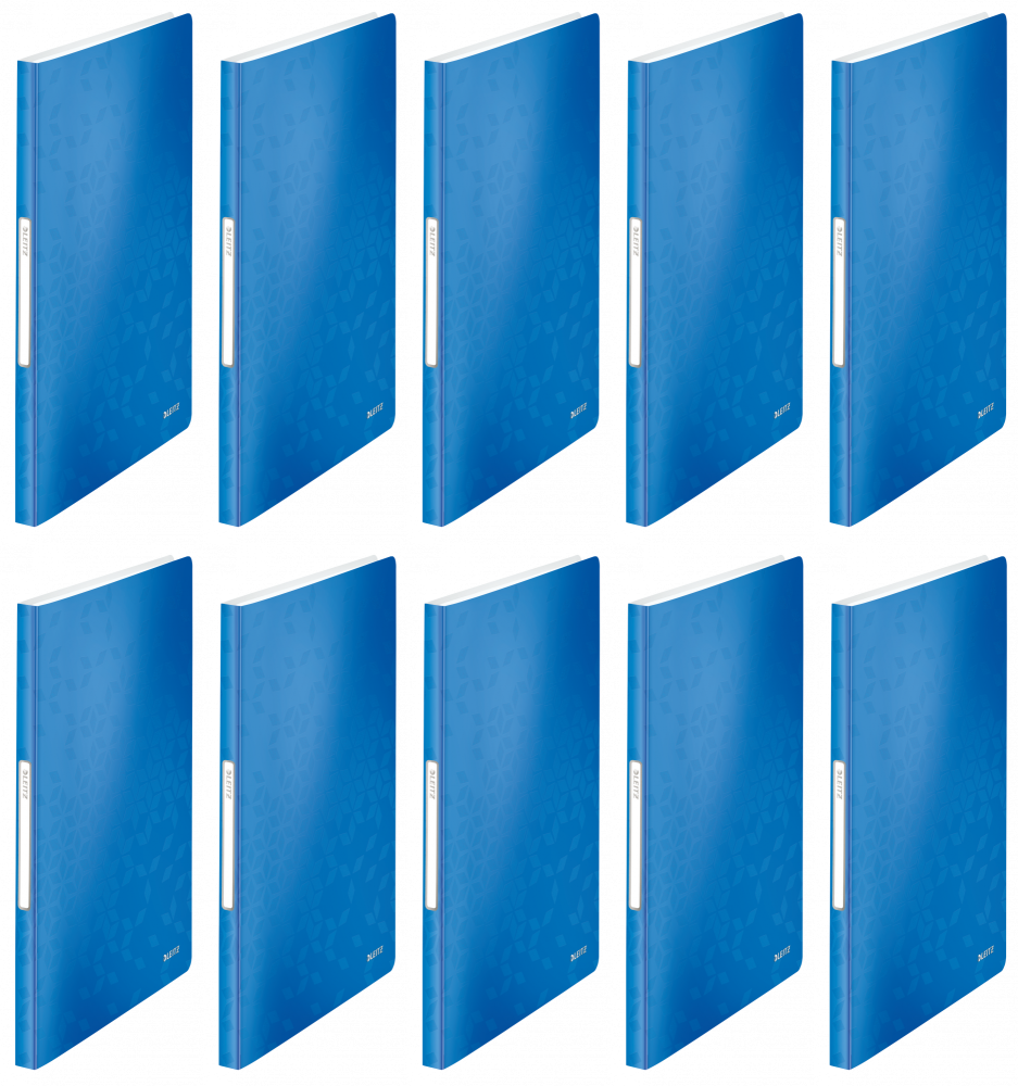 10x Album ofertowy Leitz Wow, A4, 40 koszulek, niebieski