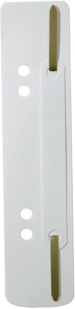 10x Wąsy skoroszytowe spinające dokumenty Durable, 25 sztuk, biały