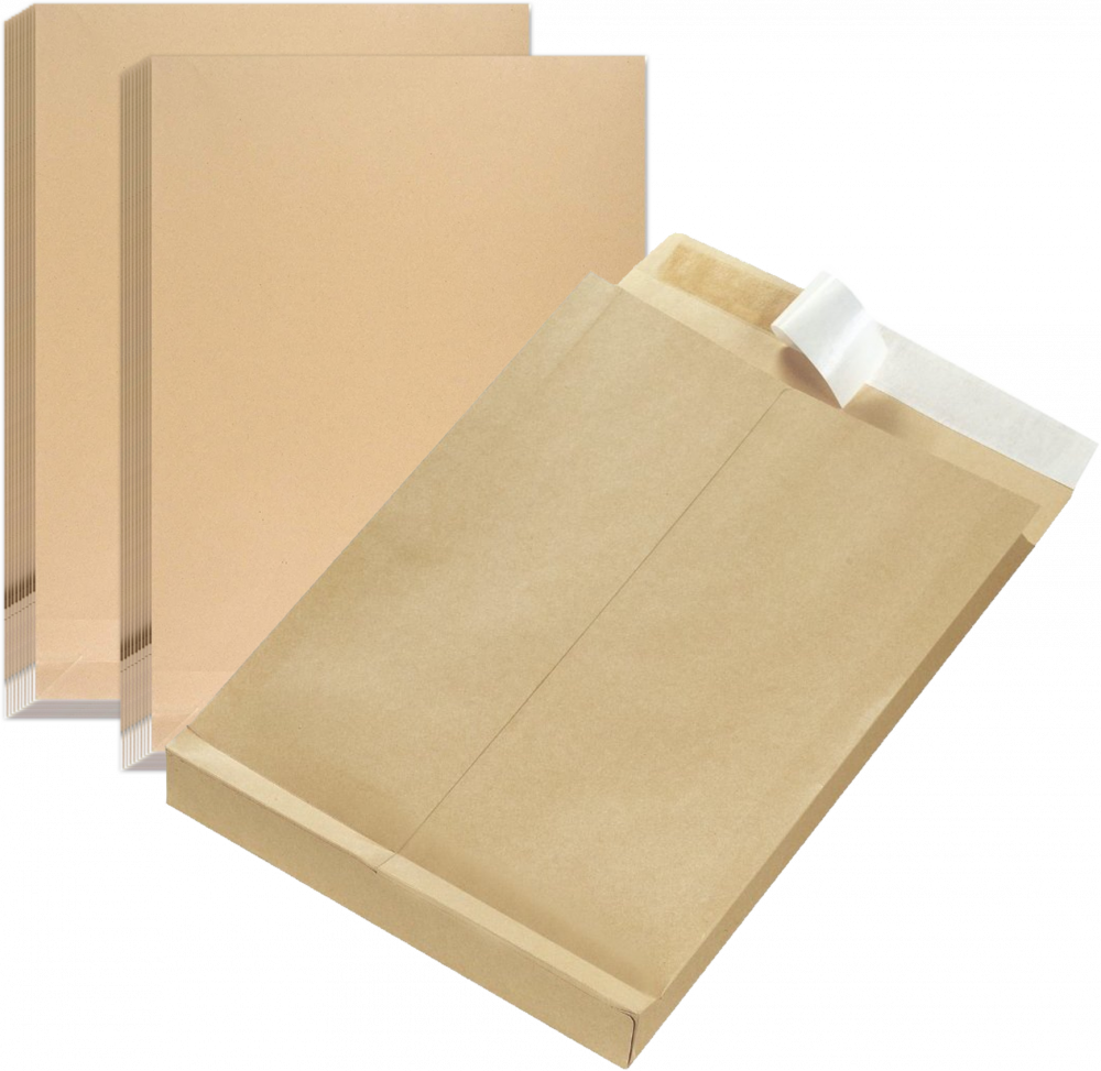 10x Koperta rozszerzana NC, C4, z paskiem HK, 10 sztuk, brązowy