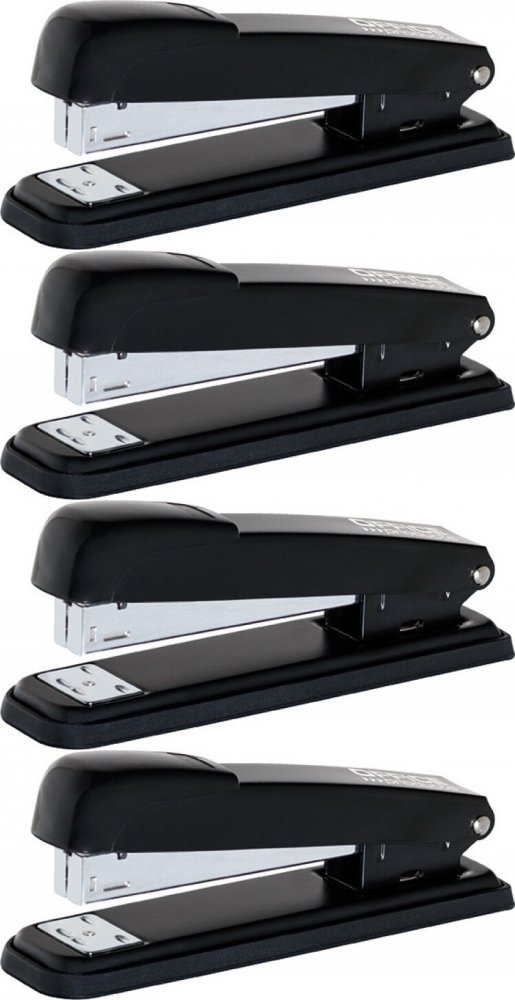 4x Zszywacz Office Products, do 40 kartek, czarny