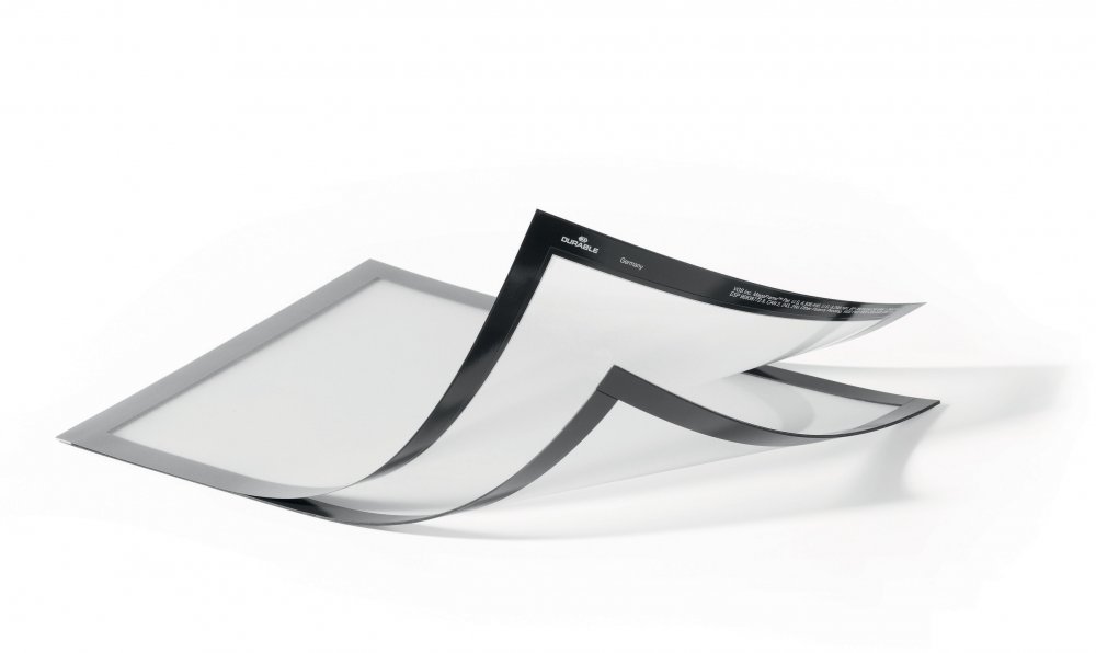 Ramka magnetyczna Durable Duraframe Magnetic Plus, A4, 2 sztuki, srebrny