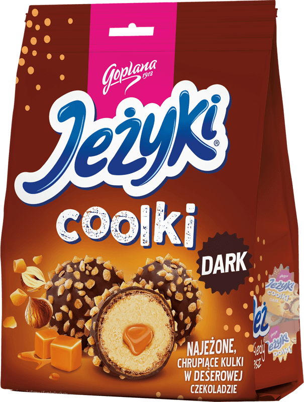 Praliny Goplana Jeżyki Coolki Dark, czekolada deserowa, 140g