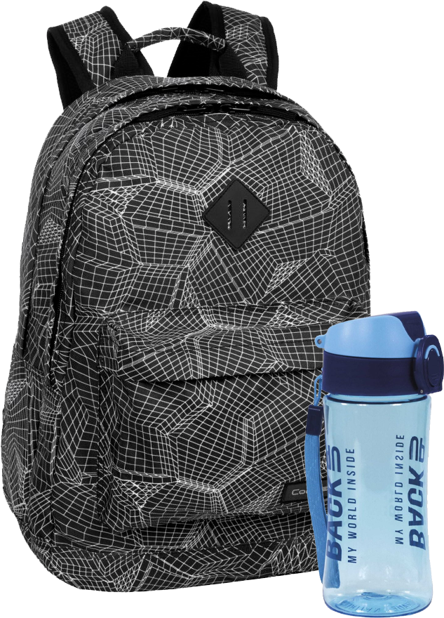 Zestaw: Plecak szkolny CoolPack Scout Render + Bidon BackUP 6