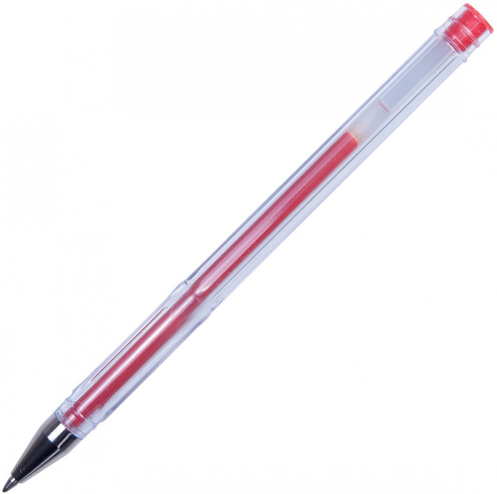 Długopis żelowy Office Products Classic, 0.5mm, czerwony