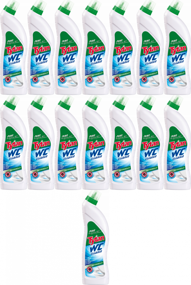 15x Płyn do czyszczenia WC Tytan, 700g, original