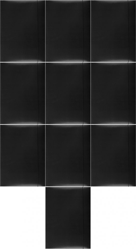 10x Teczka kartonowa z gumką Barbara, A4, 3mm, czarny