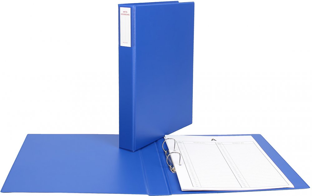 Segregator ringowy do akt osobowych Biurfol, A4, 45mm, granatowy