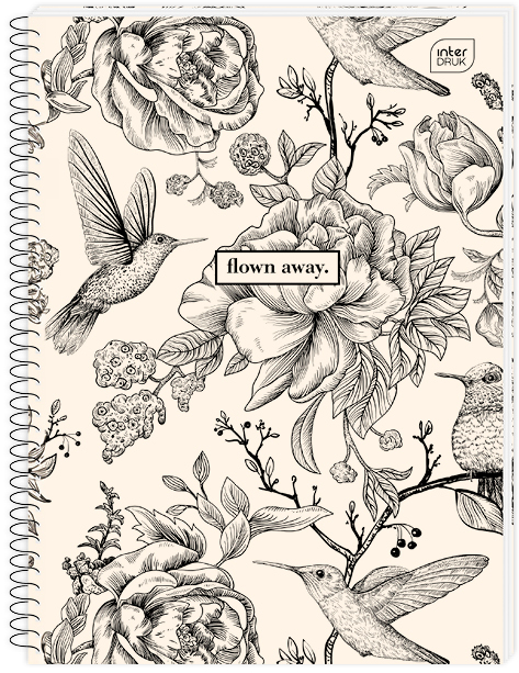 Kołonotatnik Interdruk A4, w linie, 100 kartek, mix wzorów