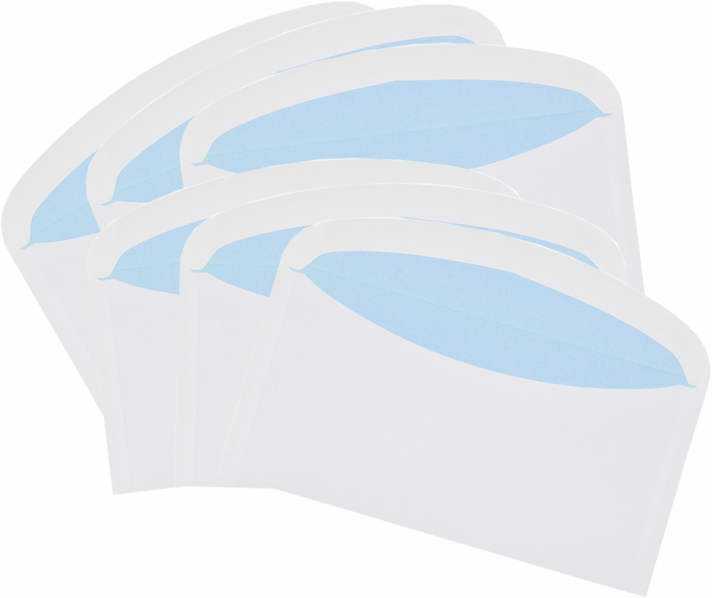 Koperty do maszynowego pakowania NC Nevada, C6/5, klejona na mokro NK, okno lewe, 80g, 1000 sztuk, biały