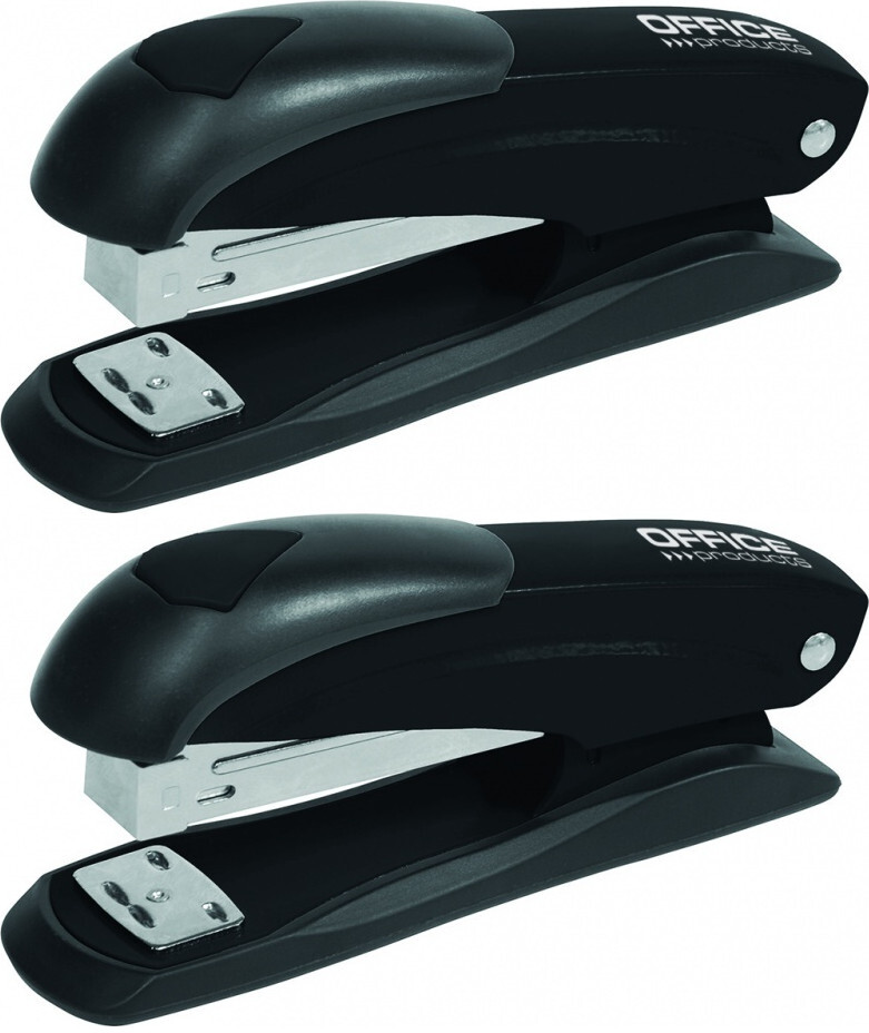 2x Zszywacz Office Products, do 30 kartek, czarny