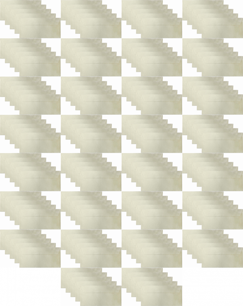 40x Koperta ozdobna Galeria Papieru Millenium, DL, 120g/m2, 10 sztuk, kremowy