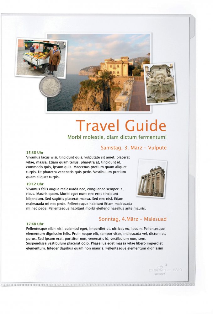 Ofertówka krystaliczna Durable "L", A4, 150μm, 50 sztuk, transparentny