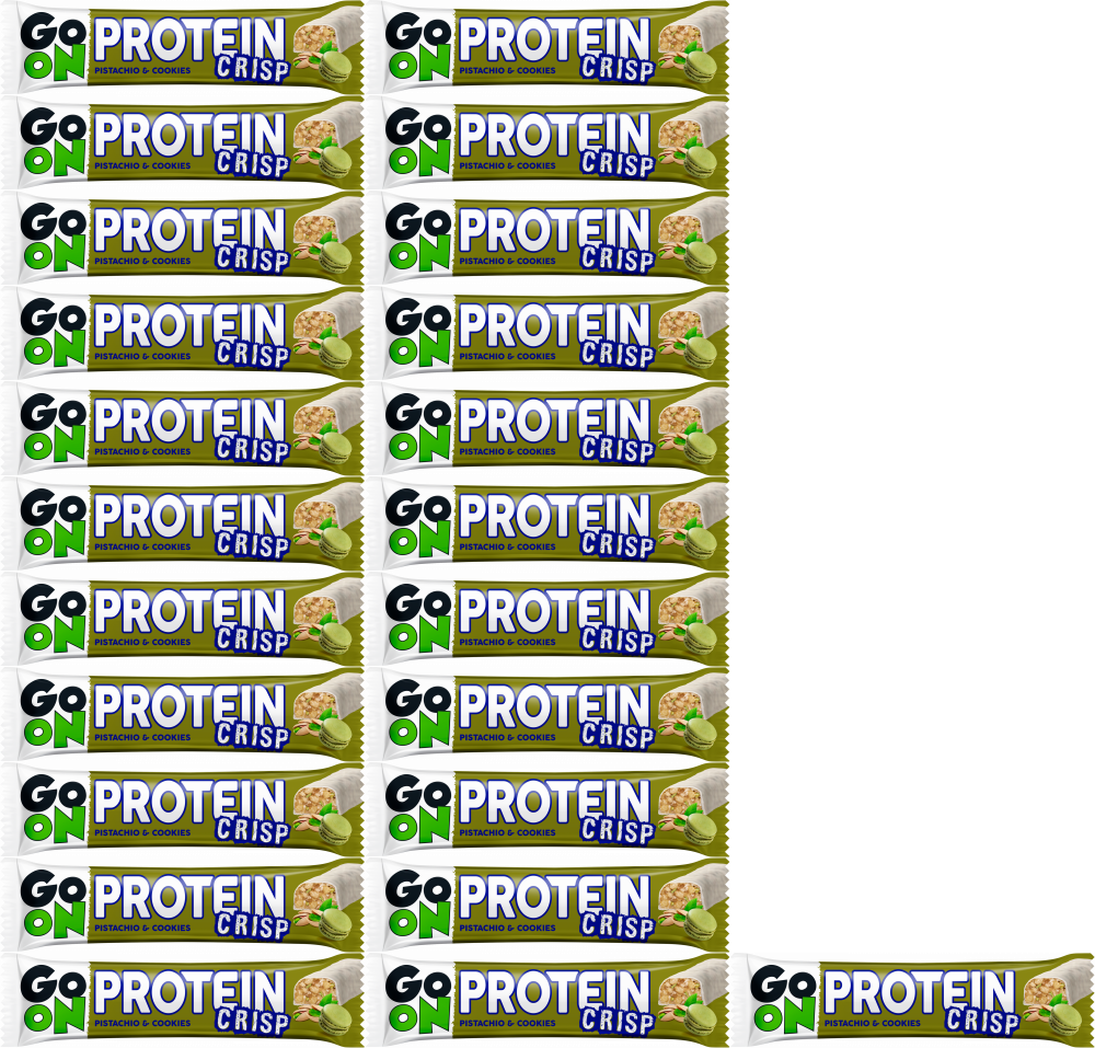 24x Baton proteinowy Sante Go On Protein Crisp, pistacjowo- ciasteczkowy, 45g