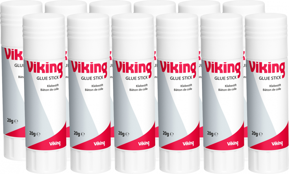 12x Klej biurowy Viking, w sztyfcie, 20g