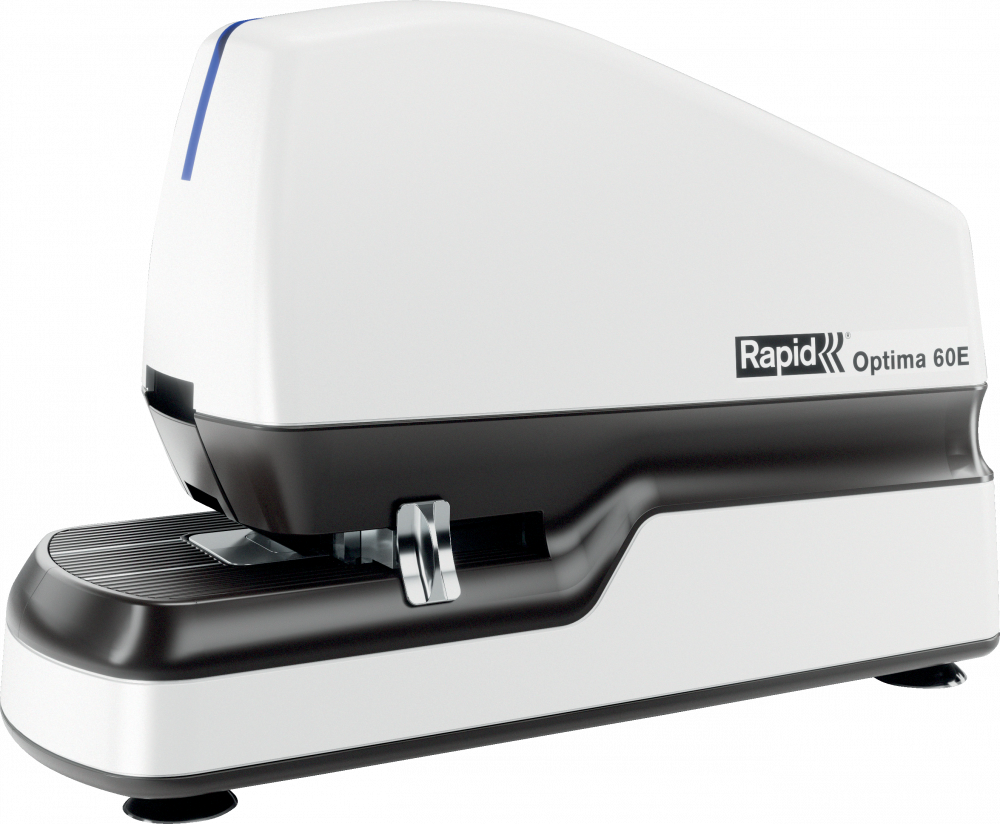 Zszywacz elektryczny Rapid Optima 60E, do 60 kartek, biało-czarny