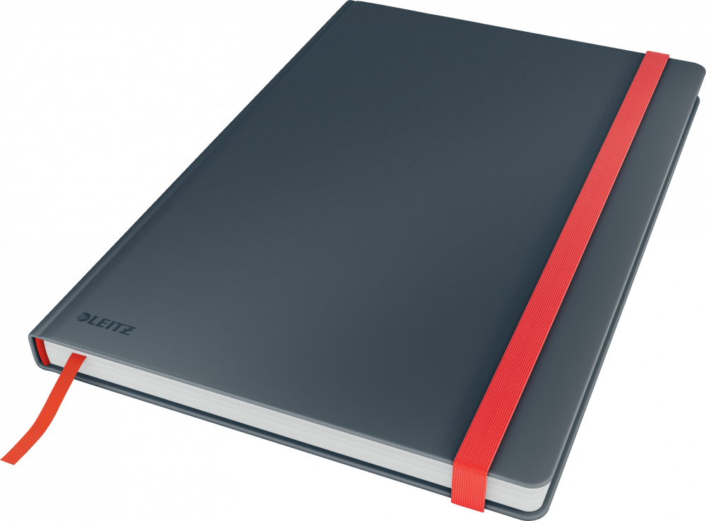 Notatnik w kratkę Leitz Cosy, B5, twarda oprawa, 80 kartek, szary