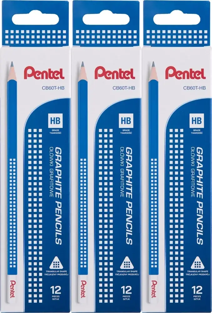 36x Ołówek drewniany Pentel CB60T, HB