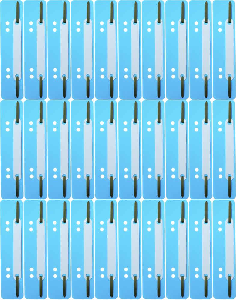 60x Wąsy skoroszytowe spinające dokumenty Durable, 25 sztuk, niebieski