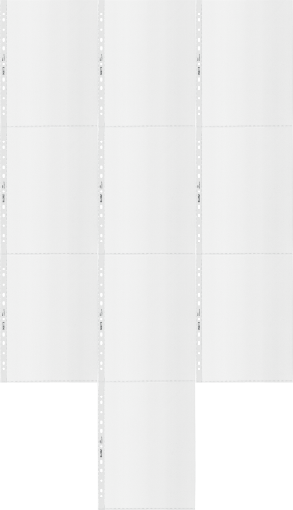 10x Koszulki groszkowe Leitz Recycle, A4 maxi, 100μm, 25 sztuk, transparentny