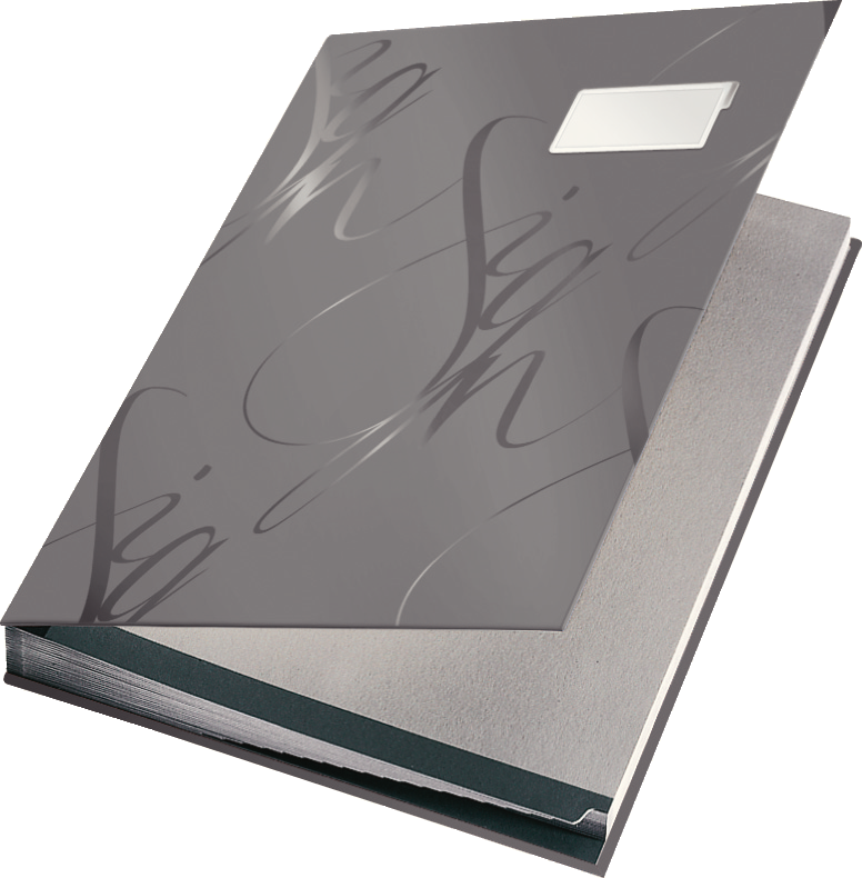 Teczka do podpisu Leitz, A4, 18 kartek, szary