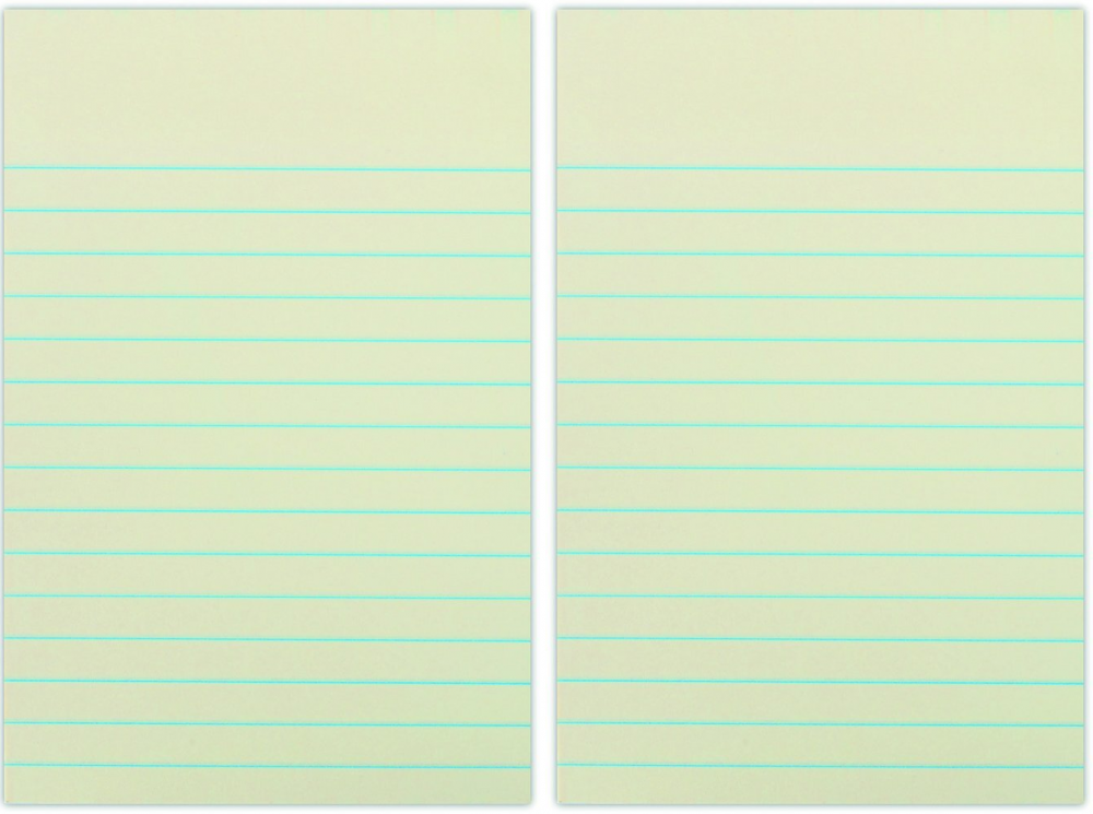 2x karteczki samoprzylepne w linie Donau, 101x150mm, 100 karteczek, żółty pastelowy