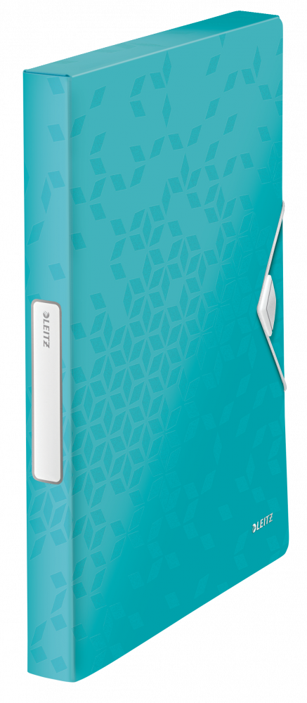 Teczka plastikowa z gumką Leitz Wow, A4, 30mm, turkusowy