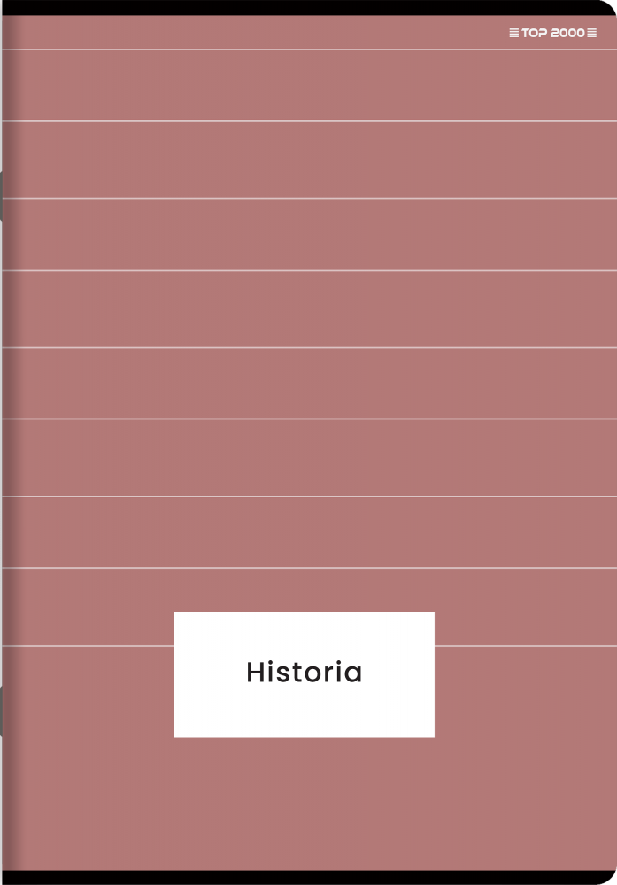 Zeszyt przedmiotowy w kratkę TOP 2000 Megamix Historia, A5, 60 kartek, mix wzorów