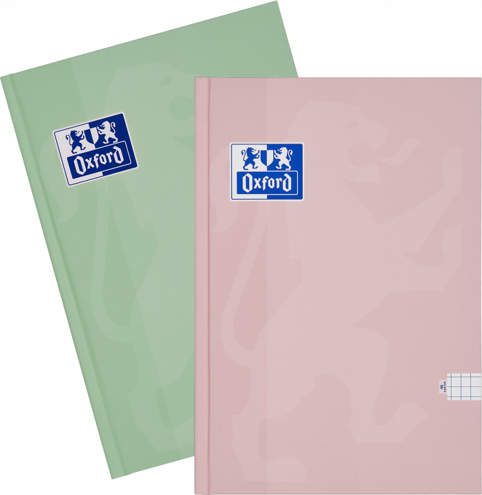 2x Brulion w kratkę Oxford Touch Pastel, A5, twarda oprawa, 96 kartek, mix kolorów pastelowych
