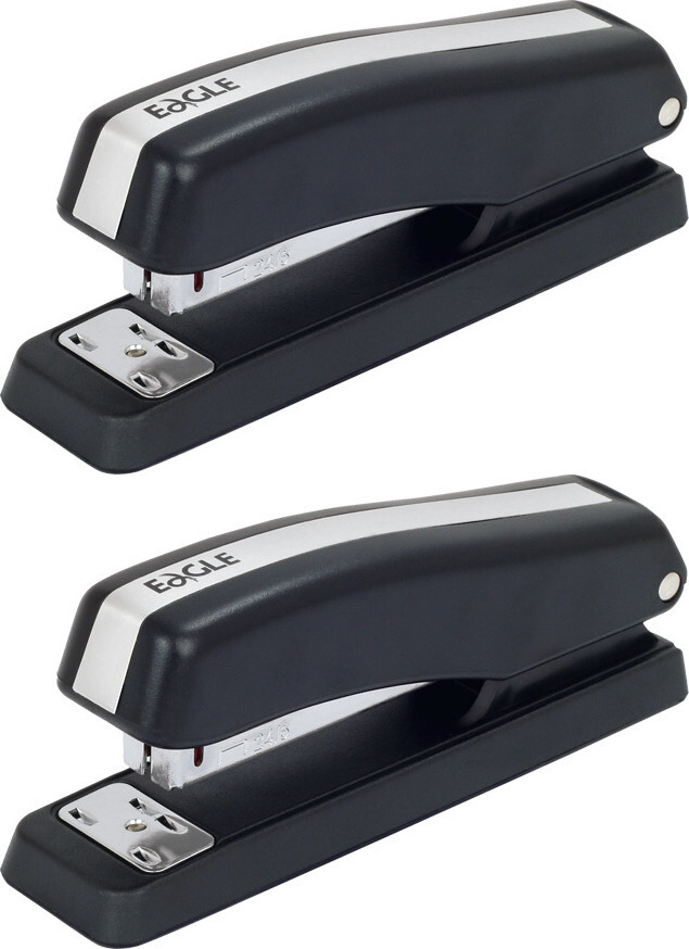 2x Zszywacz Eagle 930B, do 10 kartek, czarny