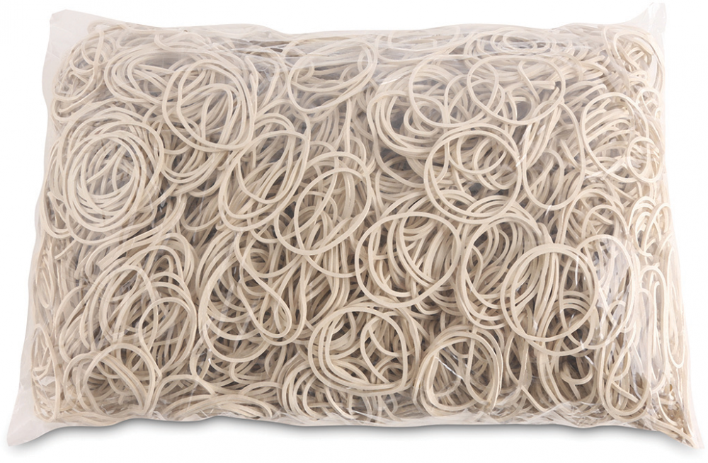 Gumki recepturki Office Products, 40mm, 1kg, biały