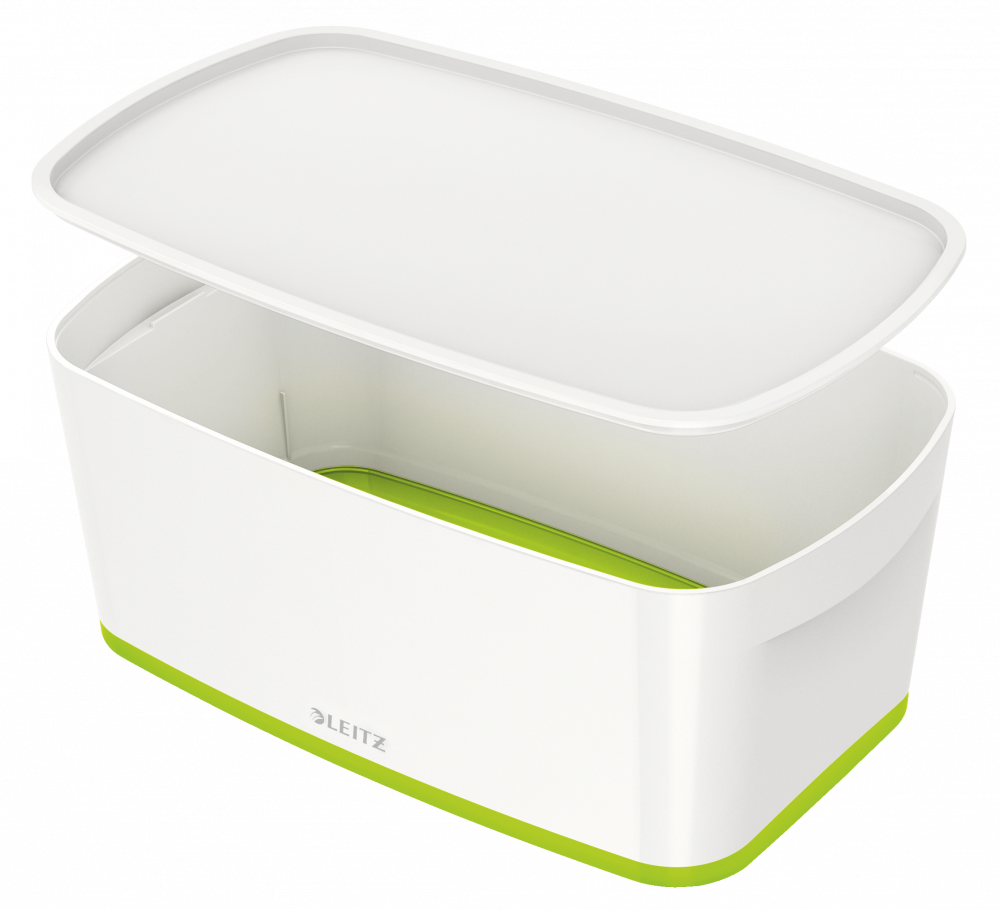 Pojemnik z pokrywką Leitz MyBox Wow, 5l, biało-zielony