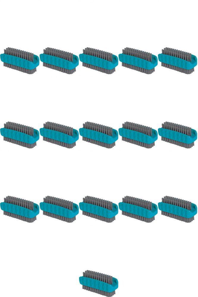 16x Szczoteczka do rąk York, dwustronna, 9cm, mix kolorów