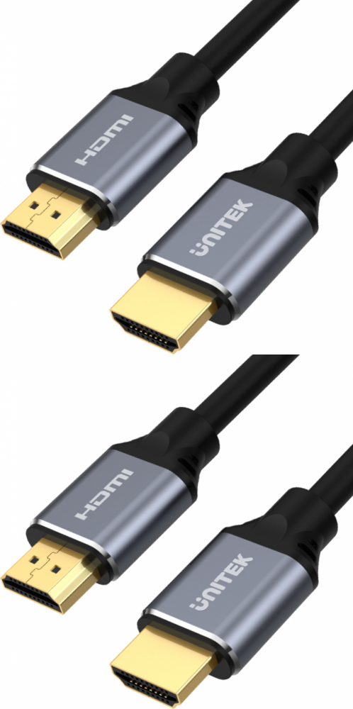 2x Kabel Unitek C139W HDMI - HDMI, 3m, czarny